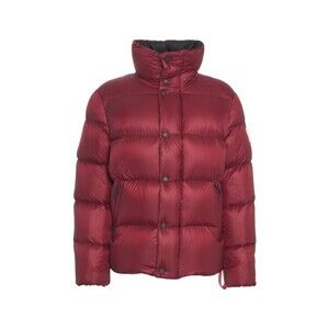 After Label Burgundy High-Collar Puffer Jacket With Down Insulation - NWT